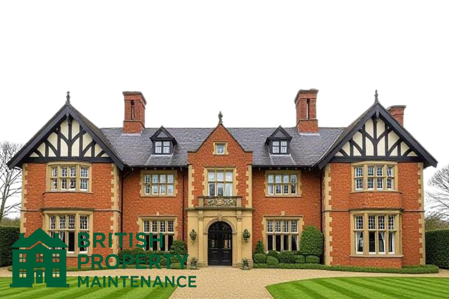 Mansion House Rear Garden Leaf Removal Service