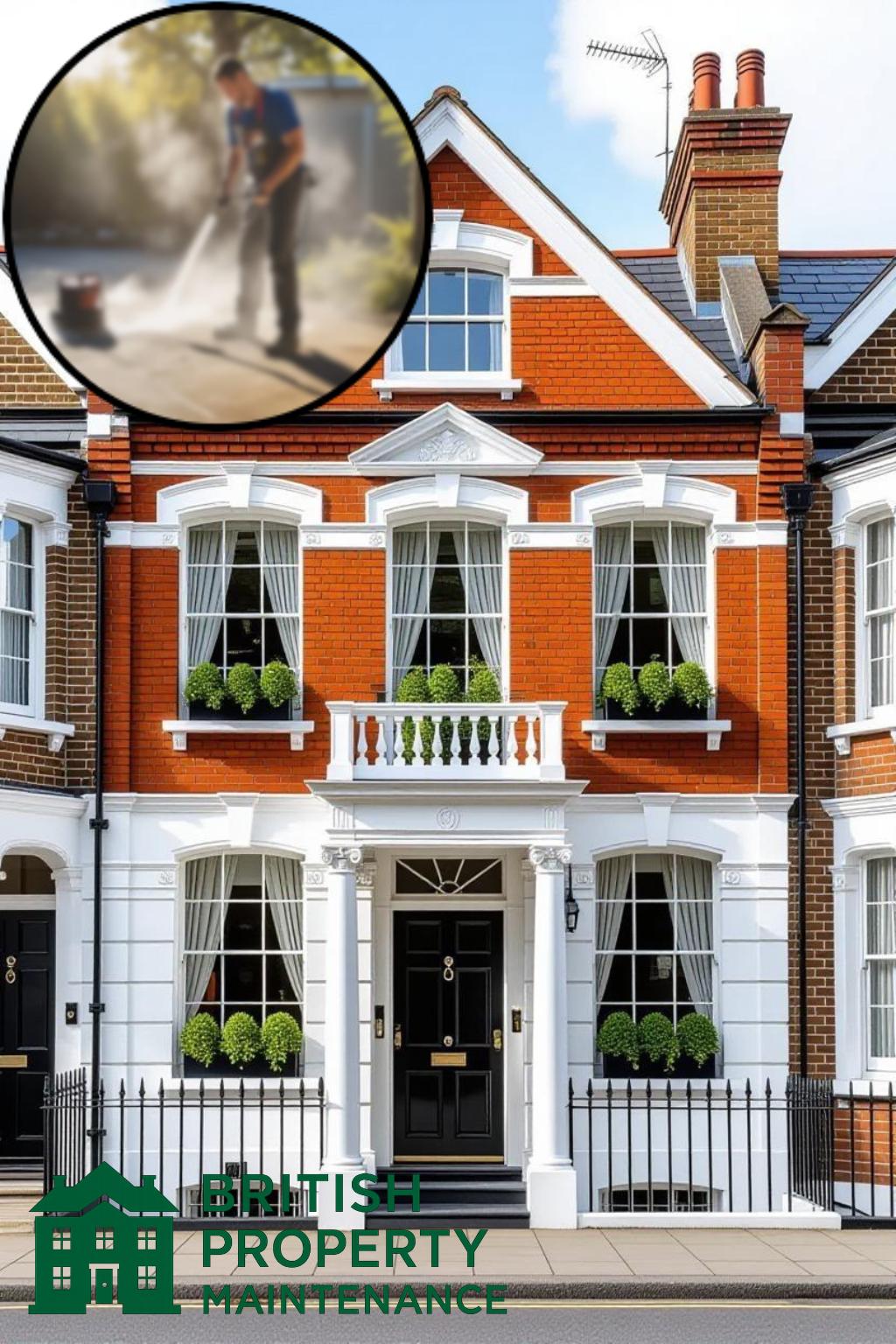 Double Fronted Townhouse Rear Garden Pressure Washing Service