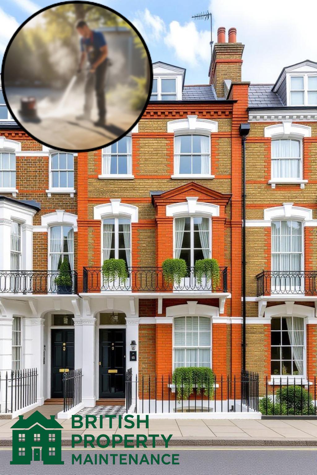 Townhouse Rear Garden Pressure Washing Service