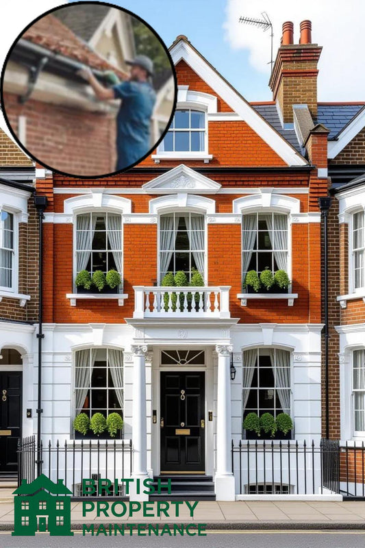 Double Fronted Townhouse Roof Gutter Cleaning Service