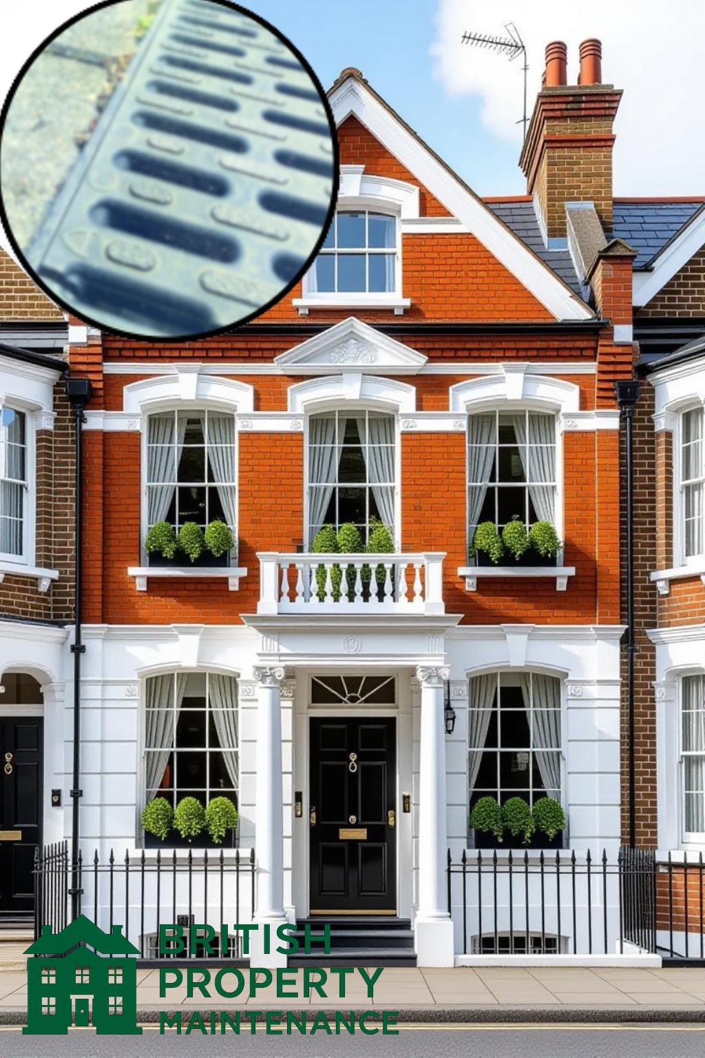 Double Fronted Townhouse Ground Gutter Cleaning Service