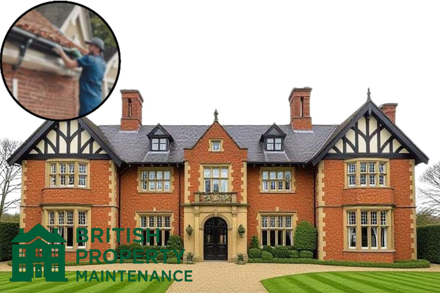 Mansion House Roof Gutter Cleaning Service