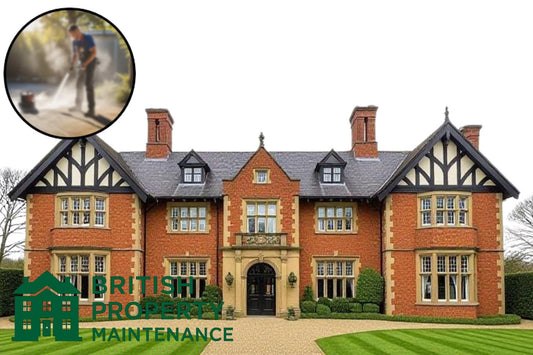 Mansion House Rear Garden Pressure Washing Service