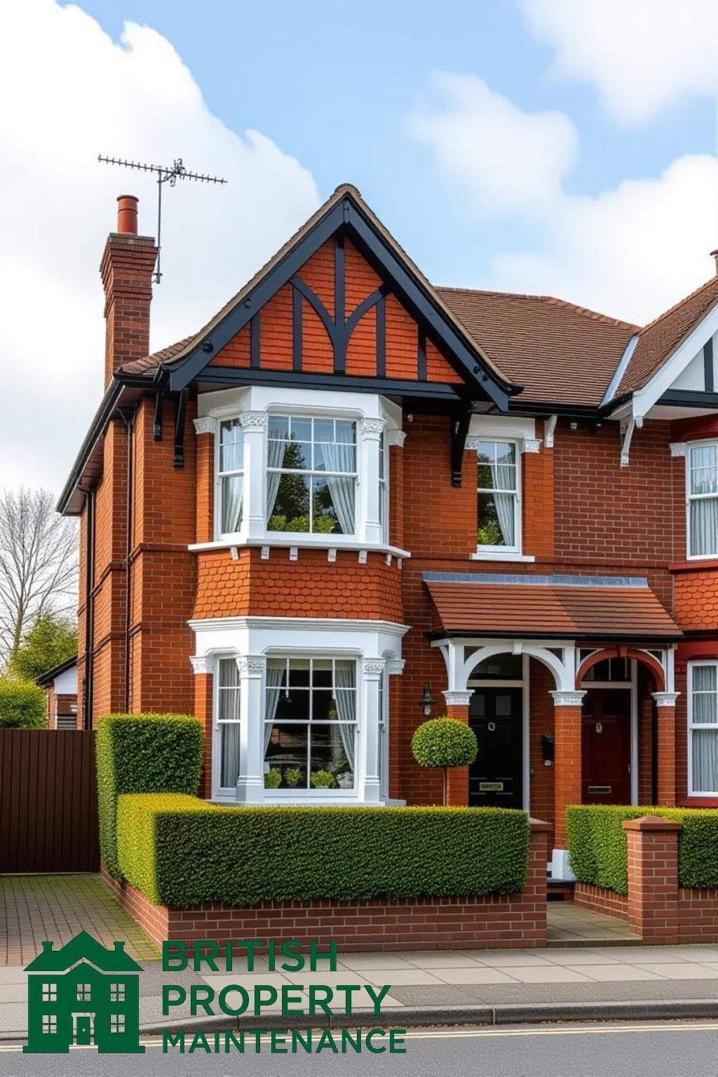 Semi-Detached House Front Garden Leaf Removal Service