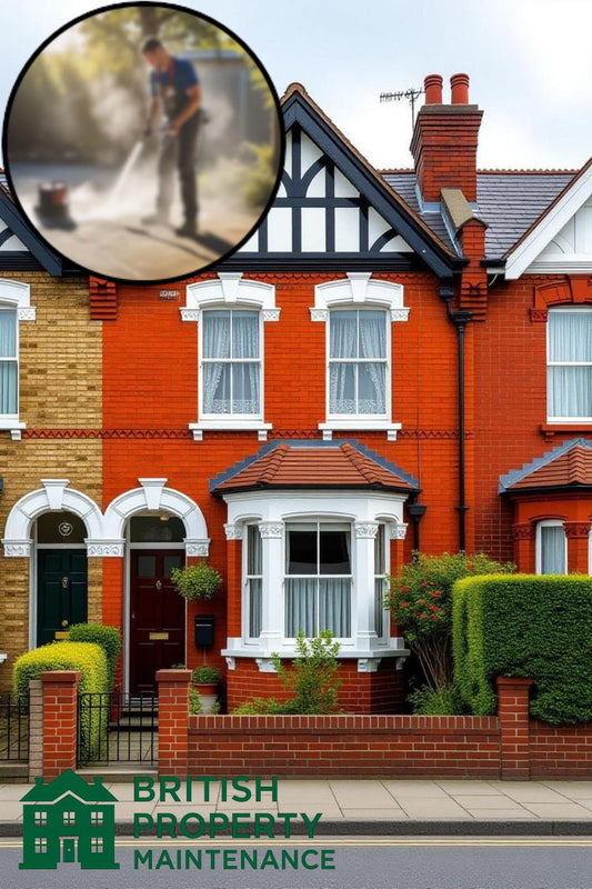 Terraced House Front Garden Pressure Washing Service