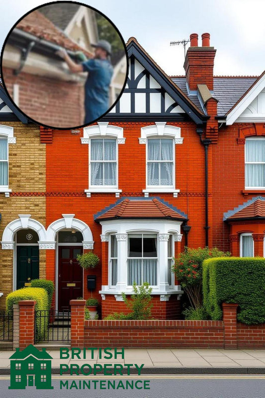 Terraced House Roof Gutter Cleaning Service