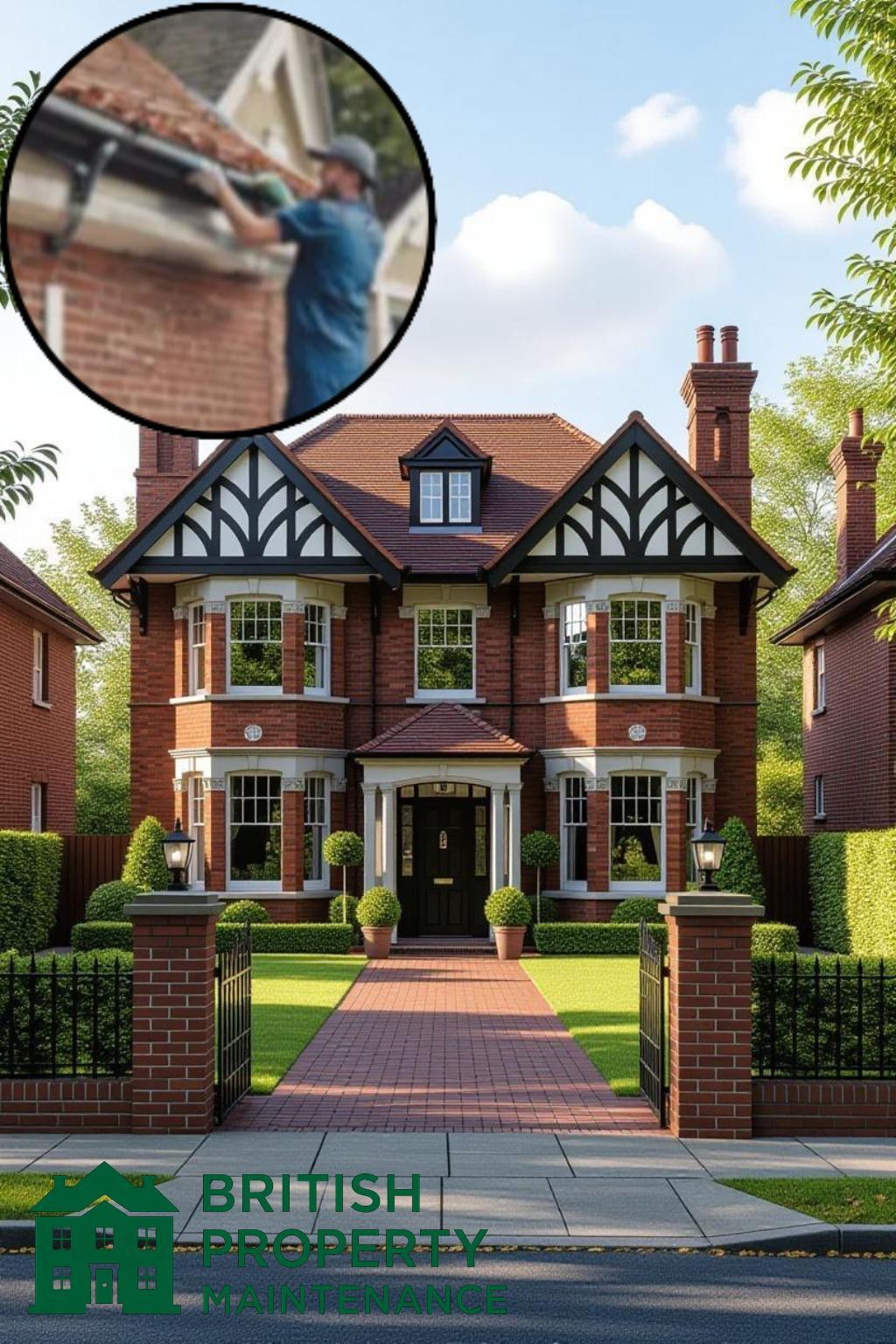 Detached House Roof Gutter Cleaning Service