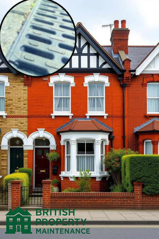 Terraced House Front Garden Ground Gutter Cleaning Service